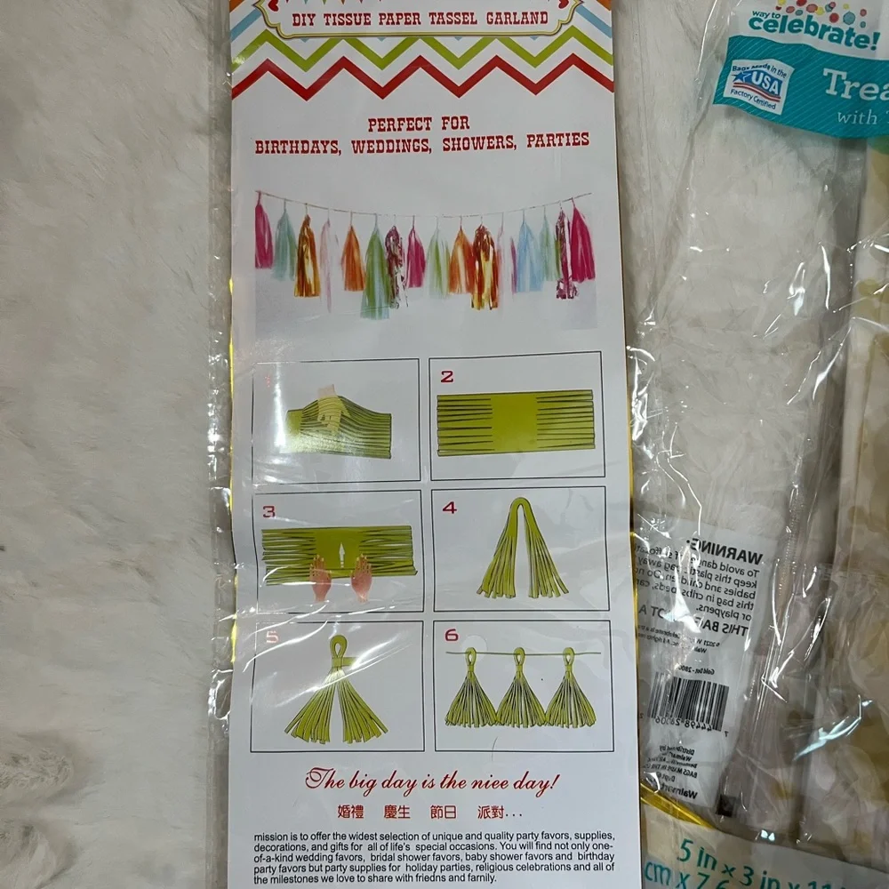 Birthday Party Decoration Bundle Balloons Garland Treat Bags Kit Set
